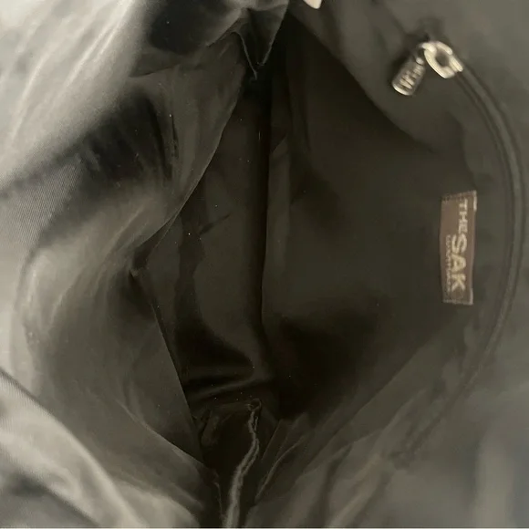 The Sak crocheted shoulder bag in black and white - Picture 4 of 8